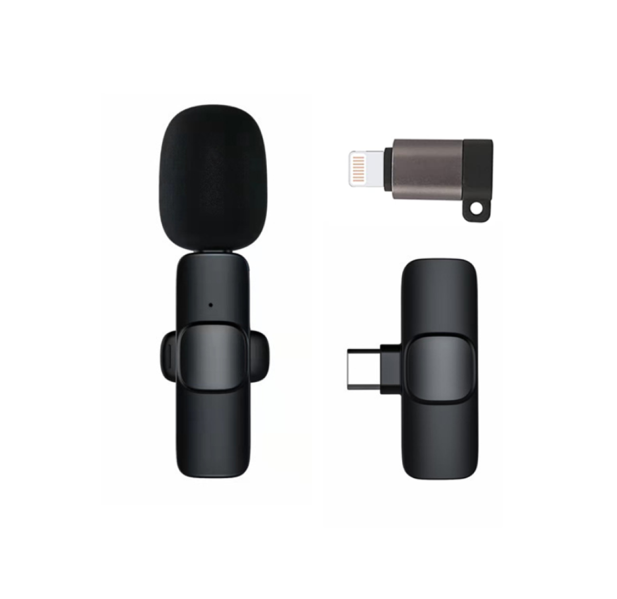 MK Wireless Lavalier Microphone – Compatible with Type C and iPhone