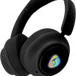 Wireless Bluetooth Headphones | Over-Ear Headphones | Foldable Wireless Stereo Headphones Built-in Microphone, RGB LED Backlit, Black