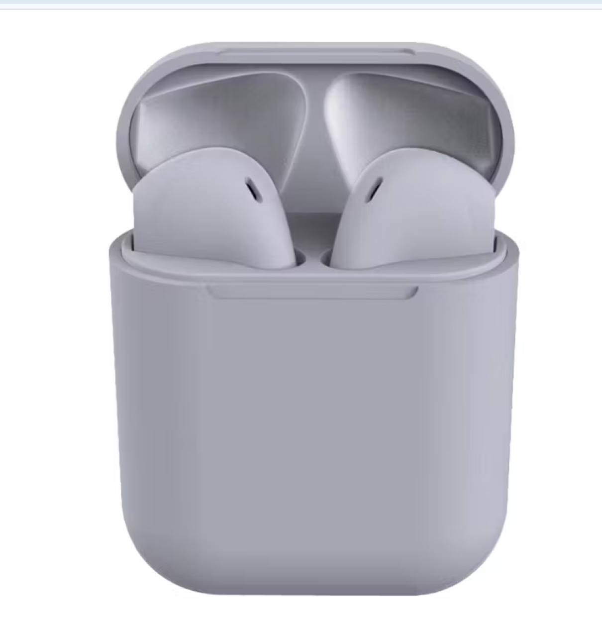 MK i12 TWS Bluetooth Earphones – True Wireless Stereo with Smart Touch Controls-Grey