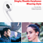MK i9S TWS Bluetooth 5.0 Earbuds 3 Hours Working Time Stereo Sound – White