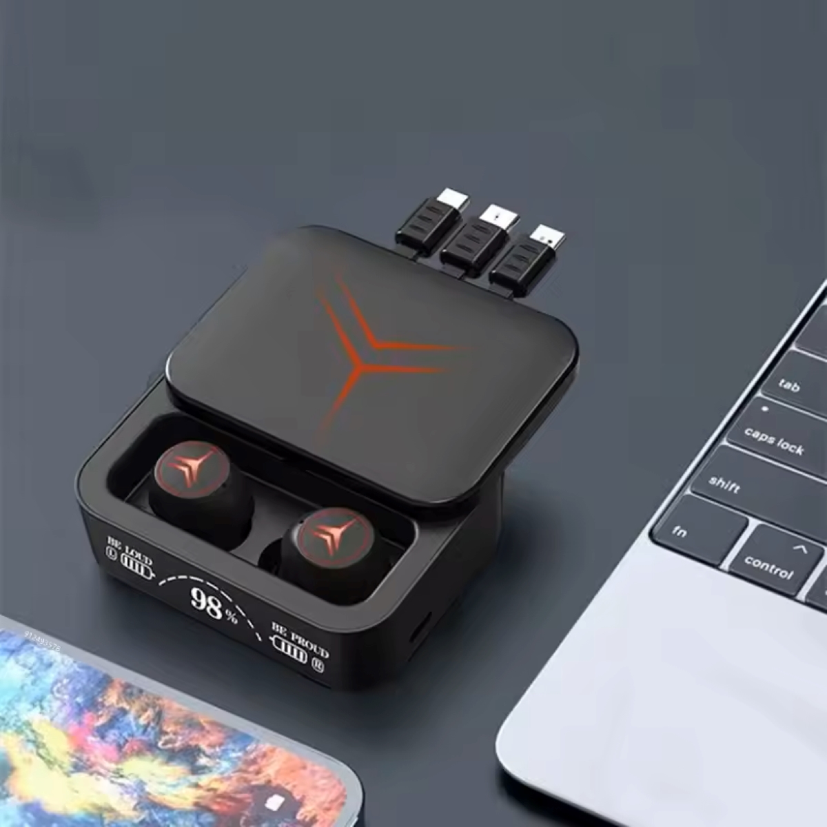 M88 PLUS TWS Earbuds Headphones With 1200mAh Power band 3 styles charging Line Gamer HIFI Headset Earphones