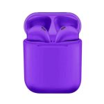 MK i12 TWS Bluetooth Earphones – True Wireless Stereo with Smart Touch Controls-Purple