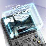 Retro Handheld Game Console, Open-Source R36S with 3.5″ IPS Screen, Linux System, Portable Gaming Device (Black, 64GB)