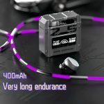 M25 Mech Design Wireless Gaming Headset, Touch Control, LED Display, Noise Cancelling Mic, Semi-Open-Back, Type-C, Compatible with Laptops, Sports and Exercise Headphones, 400mAh Lithium Battery, Detachable Cable