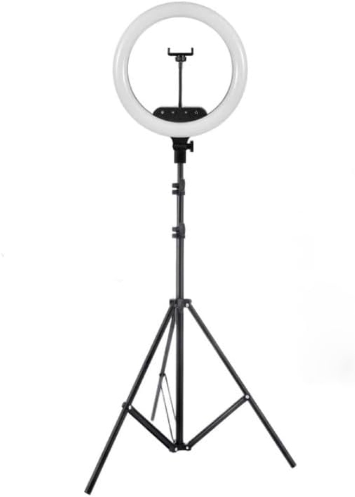 18-Inch Dimmable LED Ring Light with Adjustable Tripod Stand & Phone Holder – USB Powered Lighting for Makeup, Photography, YouTube, TikTok, Zoom, and Video Recording