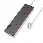 AC13 Talento, 2500W power strip with 5 × AC sockets, single Type-C and 3 × USB-A outputs, US plug, 1.5m cable