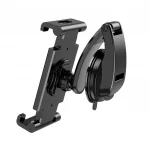 DCA27 Smart Travel Car Mount Holder, 360-Degree Rotation, Compatible with iPad and Tablets 6-12.9 Inches, ABS and Silicone Construction, Black