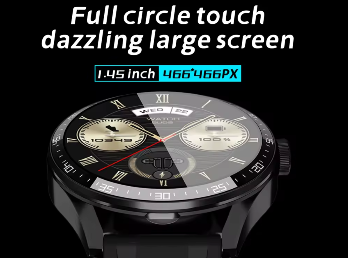 GT5 Buds Sports Unisex Smart Watch Watches All In One HD Bluetooth Call HI-FI Quality Sound For All Phones