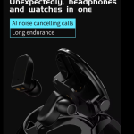 GT5 Buds Sports Unisex Smart Watch Watches All In One HD Bluetooth Call HI-FI Quality Sound For All Phones